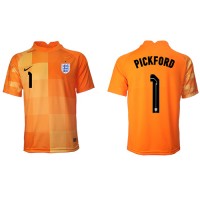 England Jordan Pickford #1 Goalkeeper Replica Away Shirt World Cup 2022 Short Sleeve